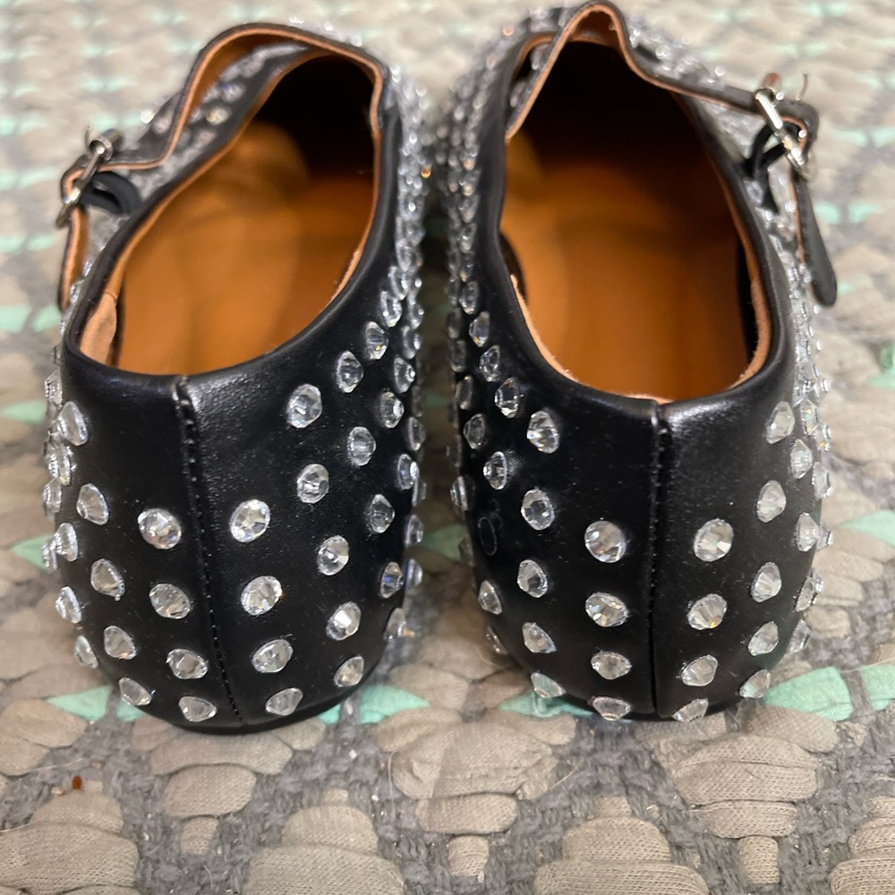 Black Studded Mary Jane Shoes - Picture 3 of 5